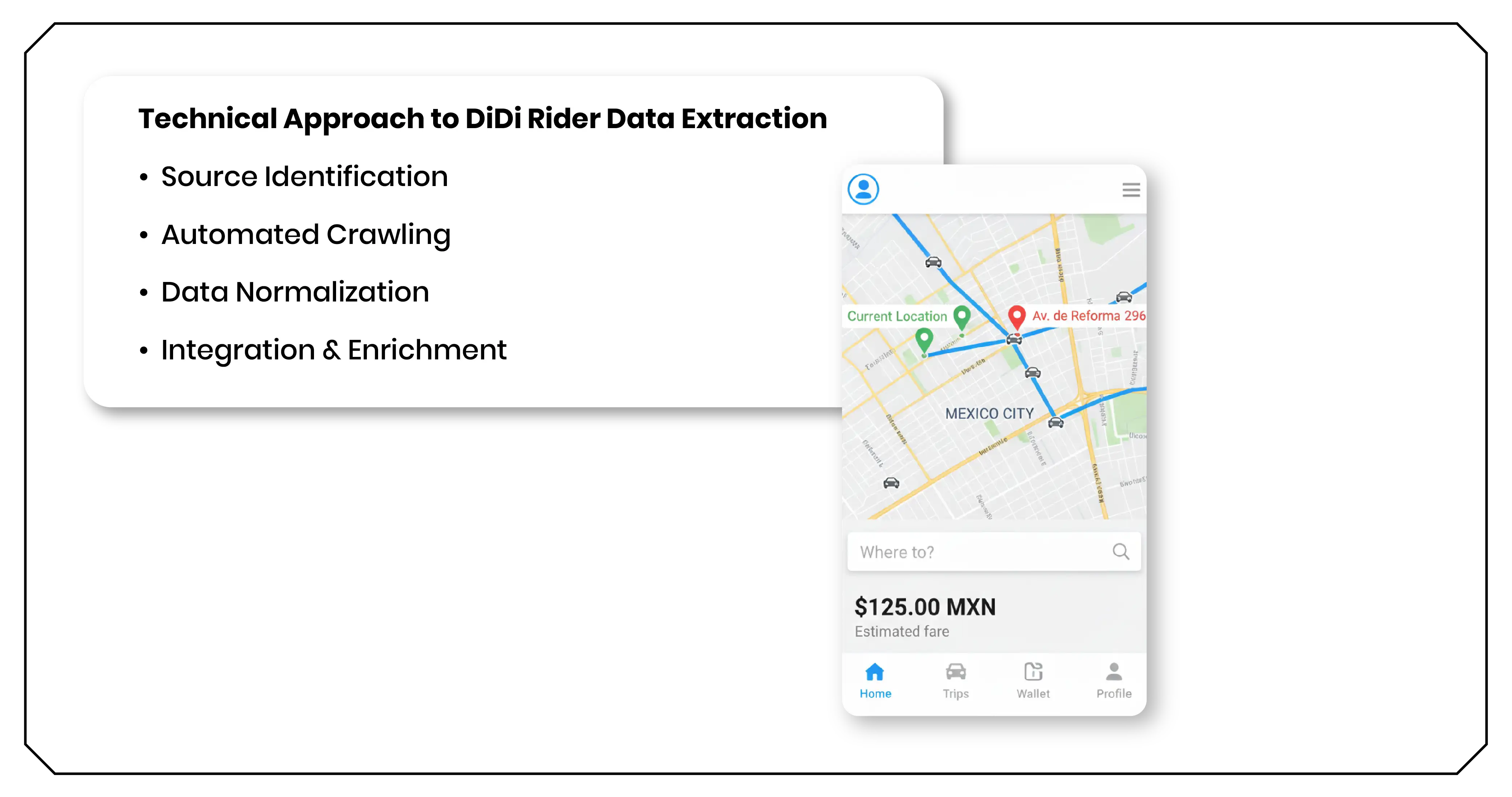 Technical Approach to DiDi Rider Data Extraction